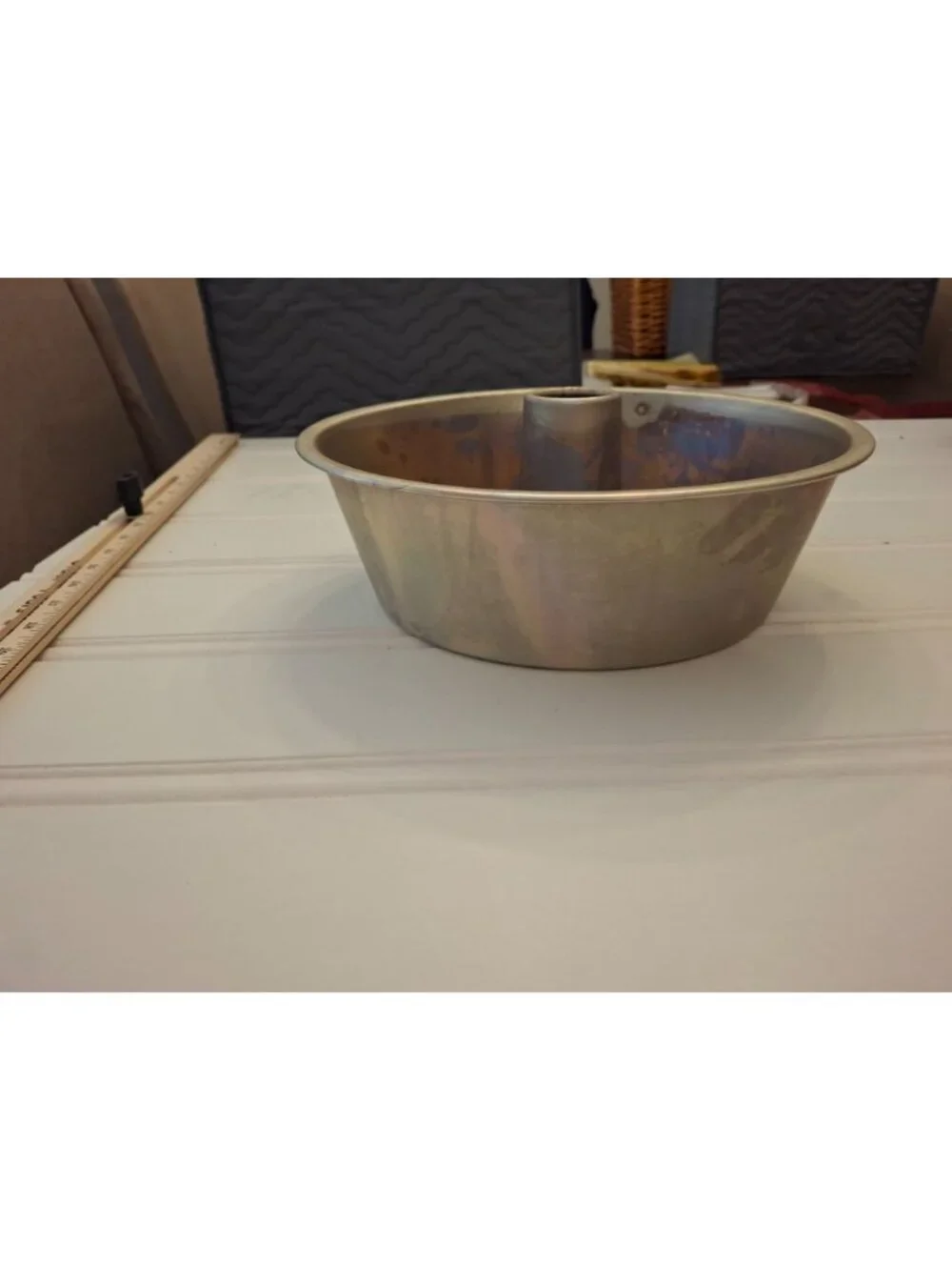 Vintage Aluminum Angel Food Cake Pan Tube Pan Bundt Chiffon Bakeware 10